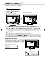 Предварительный просмотр 6 страницы Sanyo LCE-24C100F(K) Instruction Manual