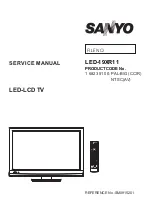 Sanyo LED-19XR11 Service Manual preview