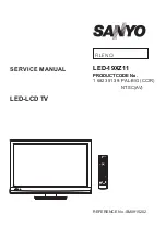 Sanyo LED-19XZ11 Service Manual preview