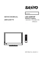 Sanyo LED-22XR10F Service Manual preview