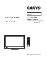 Sanyo LED-22XZ11F Service Manual preview