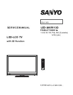 Sanyo LED-24XR113D Service Manual preview