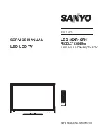 Preview for 1 page of Sanyo LED-42XR10FB Service Manual