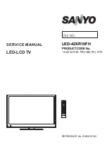 Sanyo LED-42XR10FH Service Manual preview