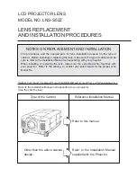 Preview for 1 page of Sanyo LNS-S02Z Replacement /Installation Instructions