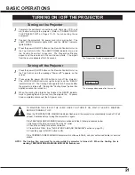 Preview for 21 page of Sanyo LV-7300 Owner'S Manual