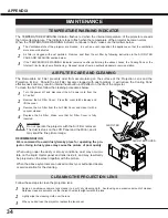 Preview for 34 page of Sanyo LV-7300 Owner'S Manual