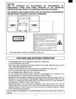 Предварительный просмотр 2 страницы Sanyo MCD-S665F Instruction Manual