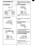 Предварительный просмотр 9 страницы Sanyo MCD-S665F Instruction Manual