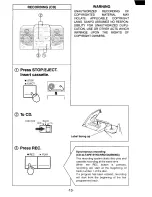 Предварительный просмотр 14 страницы Sanyo MCD-S665F Instruction Manual