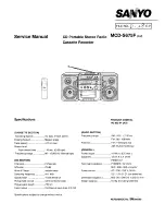 Preview for 1 page of Sanyo MCD-S675F Service Manual