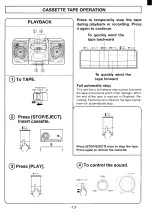 Предварительный просмотр 14 страницы Sanyo MCD-S735F Instruction Manual