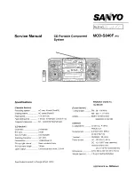 Sanyo MCD-S840F Service Manual preview