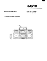 Sanyo MCD-s900F Instruction Manual preview