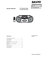 Preview for 1 page of Sanyo MCD-UB575M Service Manual