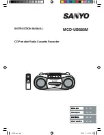 Sanyo MCD-UB685M Instruction Manual preview