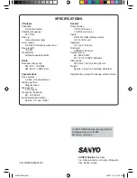 Предварительный просмотр 52 страницы Sanyo MCD-UB685M Instruction Manual