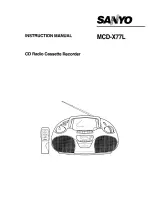 Sanyo MCD-X77L Instruction Manual preview