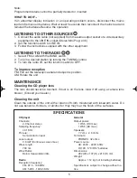 Preview for 6 page of Sanyo MCD-XP630 Instruction Manual