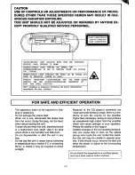 Preview for 2 page of Sanyo MCD-Z100F Instruction Manual