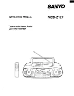 Sanyo MCD-Z12F Instruction Manual предпросмотр