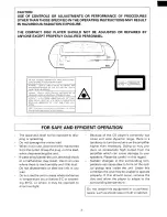 Предварительный просмотр 2 страницы Sanyo MCD-Z12F Instruction Manual