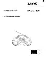 Sanyo MCD-Z150F Instruction Manual предпросмотр