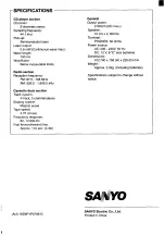 Предварительный просмотр 11 страницы Sanyo MCD-Z165F Instruction Manual