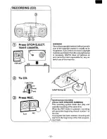 Предварительный просмотр 12 страницы Sanyo MCD-Z16F Instruction Manual