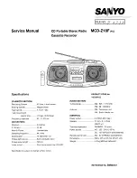 Sanyo MCD-Z18F Service Manual preview