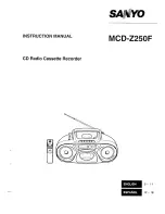 Sanyo MCD-Z250F Instruction Manual предпросмотр