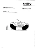 Sanyo MCD-Z330F Instruction Manual preview