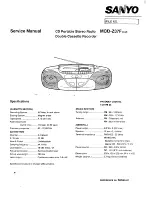 Sanyo mcd-z37f Service Manual preview