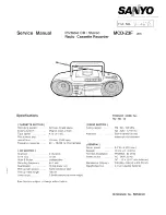 Sanyo MCD-Z3F Service Manual preview