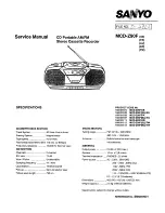 Sanyo MCD-Z90F Service Manual preview