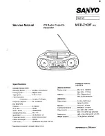 Preview for 1 page of Sanyo MCD-ZI00 AU Service Manual