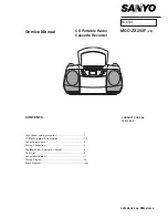 Sanyo MCD-ZX200F Service Manual предпросмотр