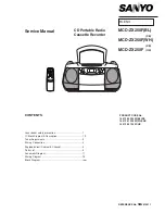 Preview for 1 page of Sanyo MCD-ZX250F Service Manual