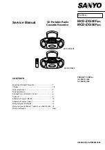 Sanyo MCD-ZX500F Service Manual preview