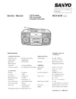 Sanyo MCH-900F Service Manual предпросмотр