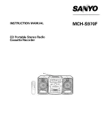 Sanyo MCH-S970F Instruction Manual предпросмотр