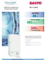 Preview for 1 page of Sanyo MDF-U5386S Specifications