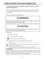 Preview for 5 page of Sanyo MDF-U53VA Instruction Manual