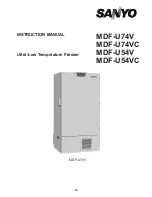 Sanyo MDF-U54V Instruction Manual preview