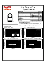 Preview for 1 page of Sanyo ML614 Specifications