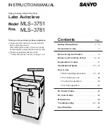 Sanyo MLS-3751 Instruction Manual preview