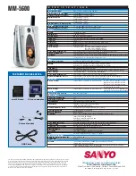 Preview for 4 page of Sanyo MM-5600 Brochure & Specs