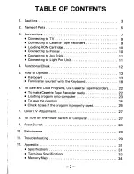 Preview for 3 page of Sanyo MPC-100 Operating Instructions Manual