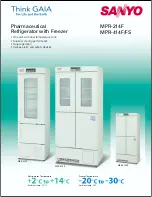 Предварительный просмотр 1 страницы Sanyo mpr-214f - Commercial Solutions Refrigerator Specifications