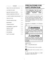 Предварительный просмотр 3 страницы Sanyo MPR-311 Instruction Manual